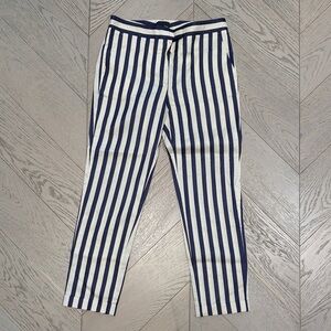 Fendi Striped Navy and White Pants sz 40